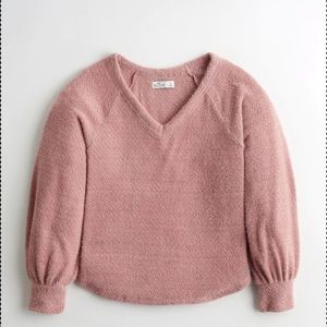 Pink V-Neck Sweater